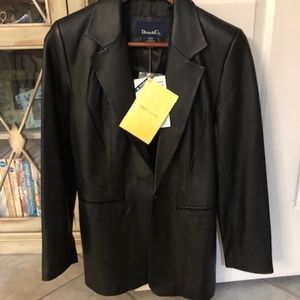 Black Leather Blazer